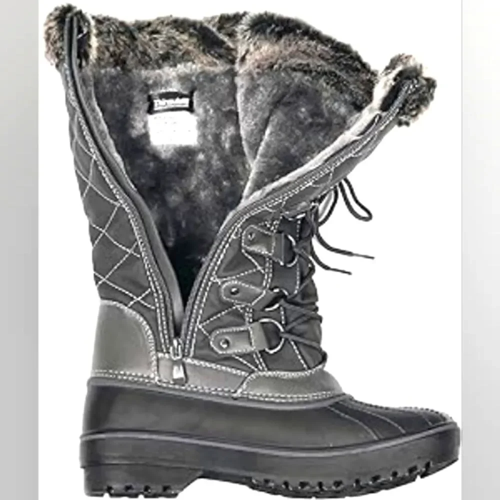 (S-PA291) DREAM PAIRS Women's  Calf Winter Snow Boots Sz 6